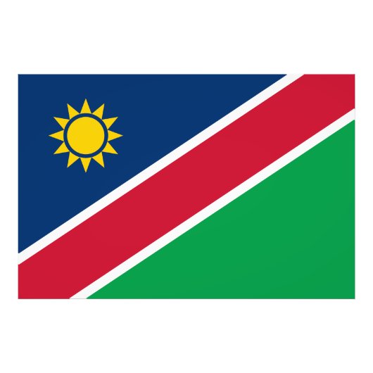 Namibia-Flagge Fotodruck (Vorne)