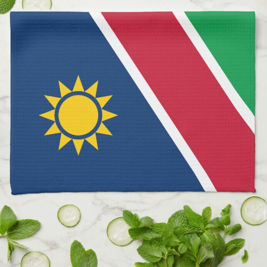 Namibia-Flagge Geschirrtuch (Gefaltet)