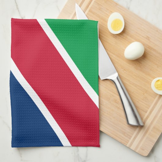 Namibia-Flagge Geschirrtuch (Viertel Falte)