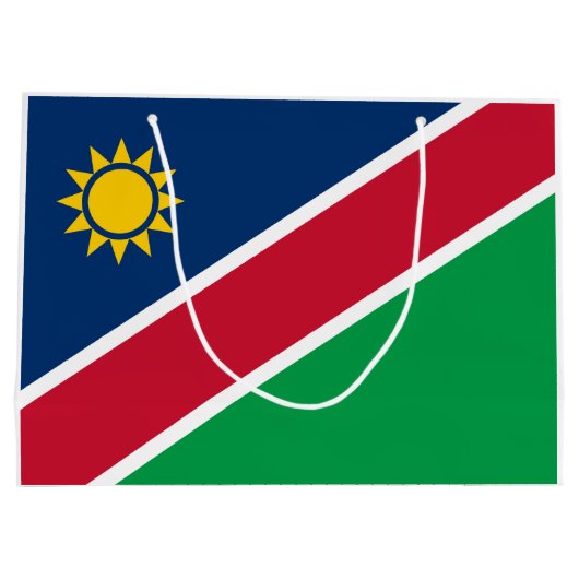 Namibia-Flagge Große Geschenktüte (Rückseite)
