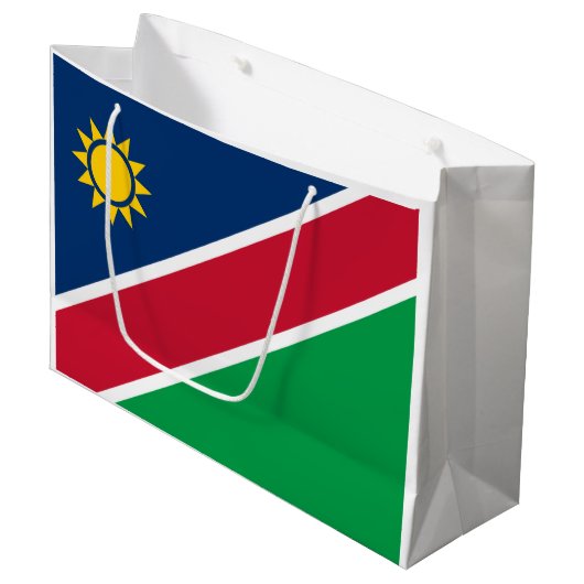 Namibia-Flagge Große Geschenktüte (Vorderseite Schrägansicht)