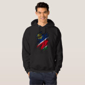 Namibia-Flagge Hoodie (Vorne ganz)