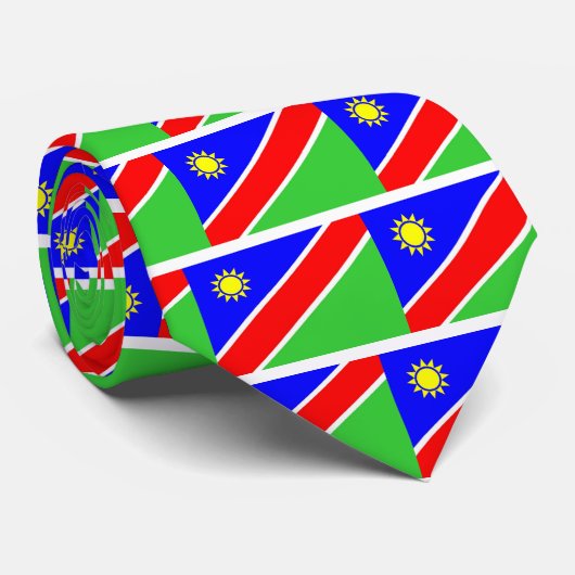 Namibia-Flagge Krawatte (Gerollt)