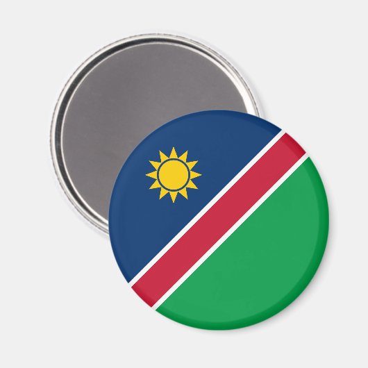 Namibia-Flagge Magnet (Vorderseite/Rückseite)