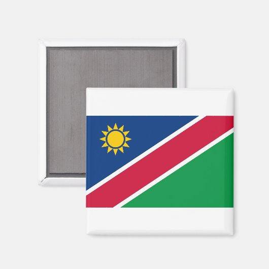 Namibia-Flagge Magnet (Vorderseite/Rückseite)