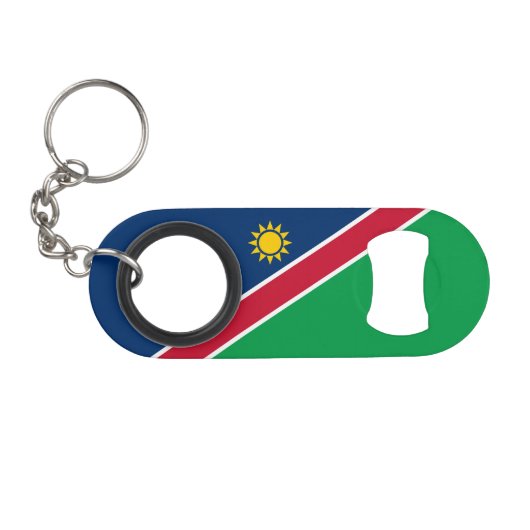Namibia-Flagge Mini Flaschenöffner (Vorderseite (Horizontal))