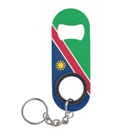 Namibia-Flagge Mini Flaschenöffner (Vorderseite)