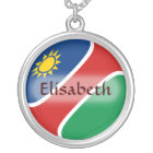 Namibia-Flagge + Namenshalskette