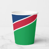 Namibia-Flagge Pappbecher (Rückseite)