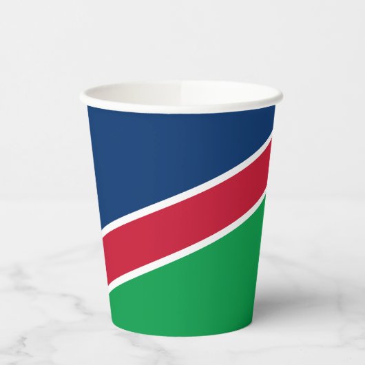 Namibia-Flagge Pappbecher (Links)
