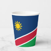 Namibia-Flagge Pappbecher (Vorderseite)