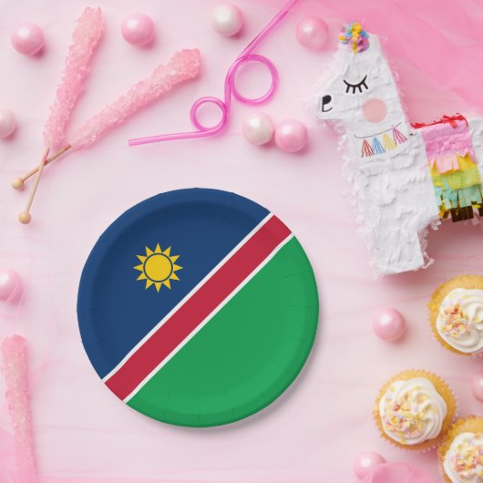 Namibia-Flagge Pappteller (Party)
