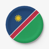 Namibia-Flagge Pappteller (Vorderseite)