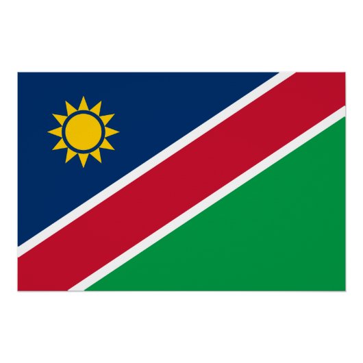 Namibia-Flagge Poster (Vorderseite)