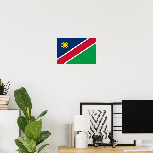 Namibia-Flagge Poster (Heimbüro)