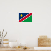 Namibia-Flagge Poster (Küche)