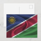 Namibia-Flagge Postkarte (Vorne/Hinten)