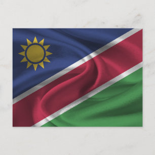 Namibia-Flagge Postkarte