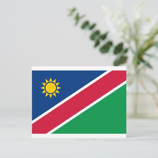Namibia-Flagge Postkarte (Stehend Vorderseite)