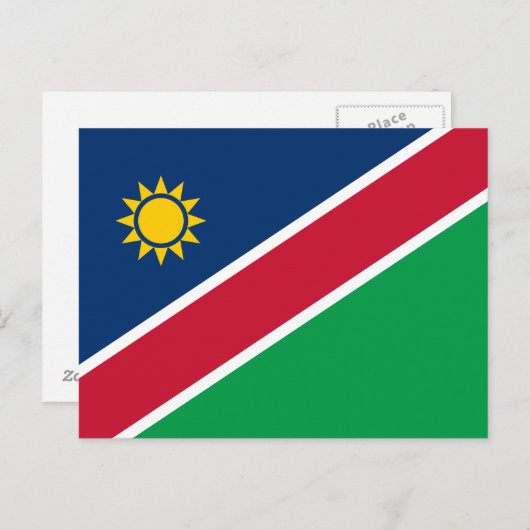 Namibia-Flagge Postkarte (Vorne/Hinten)
