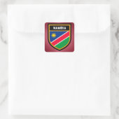 Namibia-Flagge Quadratischer Aufkleber (Tasche)
