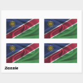 Namibia-Flagge Rechteckiger Aufkleber (Blatt)