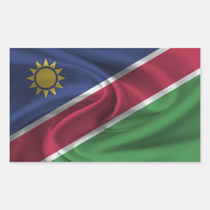 Namibia-Flagge Rechteckiger Aufkleber