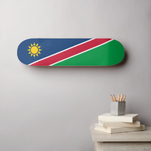 Namibia-Flagge Skateboard