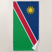 Namibia-Flagge Strandtuch (Vorderseite)
