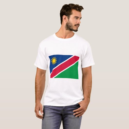 Namibia-Flagge T-Shirt (Vorne ganz)
