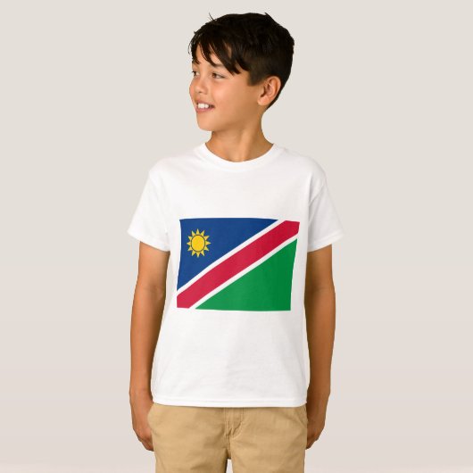 Namibia-Flagge T-Shirt (Vorne ganz)