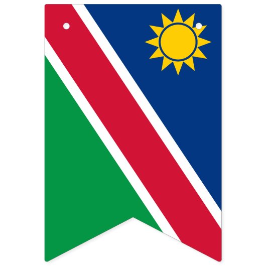 Namibia-Flagge Wimpelkette (Zweite Fahne)