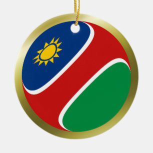Namibia-Flaggen-Ornament Keramik Ornament