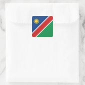 Namibia-Flaggenaufkleber Quadratischer Aufkleber (Tasche)