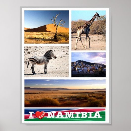 Namibia - I Liebe - Poster (Vorne)