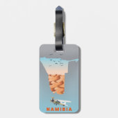 Namibia-Karte Gepäckanhänger (Rückseite vertikal)