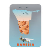Namibia-Karte Magnet (Vertikal)
