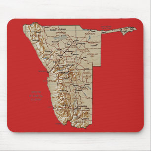 Namibia-Karte Mousepad