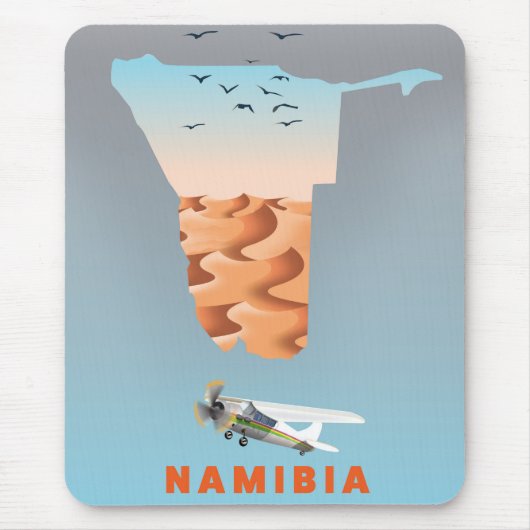 Namibia-Karte Mousepad (Vorne)