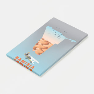 Namibia-Karte Post-it Klebezettel