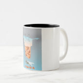 Namibia-Karte Zweifarbige Tasse (VorderseiteRechts)