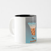 Namibia-Karte Zweifarbige Tasse (Vorderseite Links)
