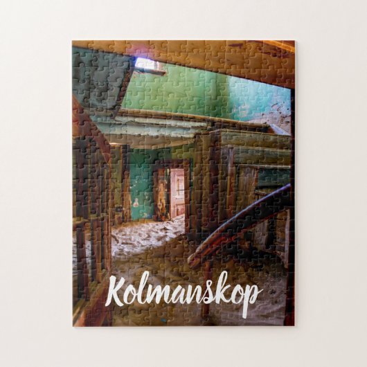 Namibia Kolmanskop House Dünenlandschaft Geisterst Puzzle (Vertikal)