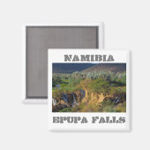 Namibia Kunene River Epupa Falls Landscape Baobabs Magnet (Vorderseite/Rückseite)
