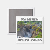 Namibia Kunene River Epupa Falls Landscape Baobabs Magnet (Vorderseite/Rückseite)