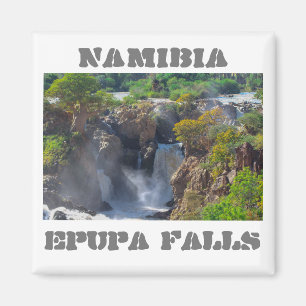 Namibia Kunene River Epupa Falls Landscape Baobabs Magnet