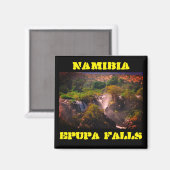 Namibia Kunene River Epupa Falls Landscape Baobabs Magnet (Vorderseite/Rückseite)