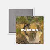 Namibia Kunene River Epupa Falls Landscape Baobabs Magnet (Vorderseite/Rückseite)