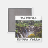 Namibia Kunene River Epupa Falls Landscape Baobabs Magnet (Vorderseite/Rückseite)