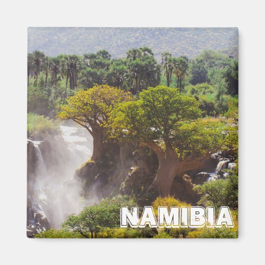 Namibia Kunene River Epupa Falls Landschaft Natur Magnet (Vorne)